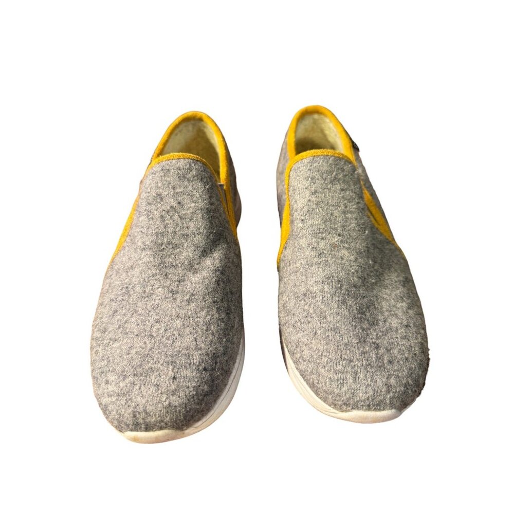 Enjoiya Felt Upper Heather Gray Slip-on Shoes Men Size  8.5 - Picture 2 of 9